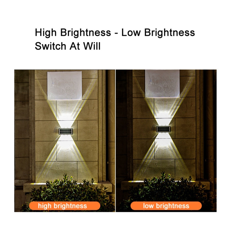 Solar Wall Lamp Outdoor Waterproof Up And Down Double-headed Spotlights, 4LED, 8LED, 6LED