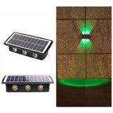 Solar Wall Lamp Outdoor Waterproof Up And Down Double-headed Spotlights, 4LED, 8LED, 6LED