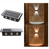 Solar Wall Lamp Outdoor Waterproof Up And Down Double-headed Spotlights, 4LED, 8LED, 6LED