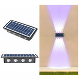 Solar Wall Lamp Outdoor Waterproof Up And Down Double-headed Spotlights, 4LED, 8LED, 6LED