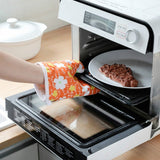 5 Sets 2 in 1 Thickened Microwave Oven High Temperature Resistant Plus Velvet Insulation Gloves Set, 5 Sets