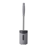 Stainless Steel Wall-mounted Home Soft Brush Toilet Brush, Grey, White, Pink