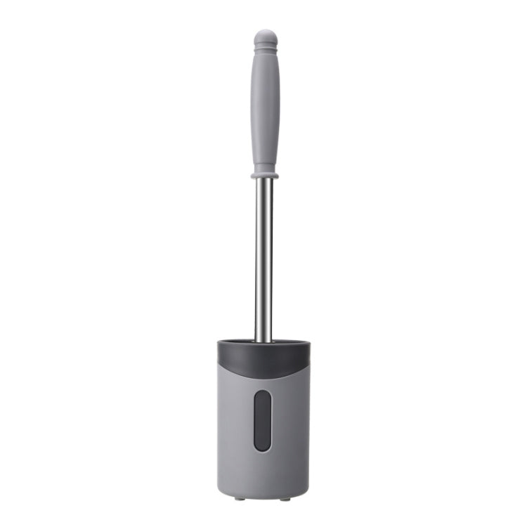 Stainless Steel Wall-mounted Home Soft Brush Toilet Brush, Grey, White, Pink