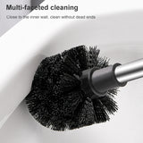 Stainless Steel Wall-mounted Home Soft Brush Toilet Brush, Grey, White, Pink