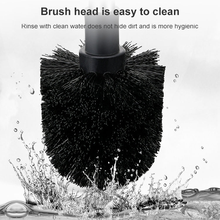 Stainless Steel Wall-mounted Home Soft Brush Toilet Brush, Grey, White, Pink
