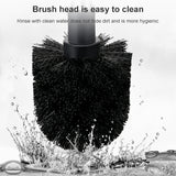 Stainless Steel Wall-mounted Home Soft Brush Toilet Brush, Grey, White, Pink