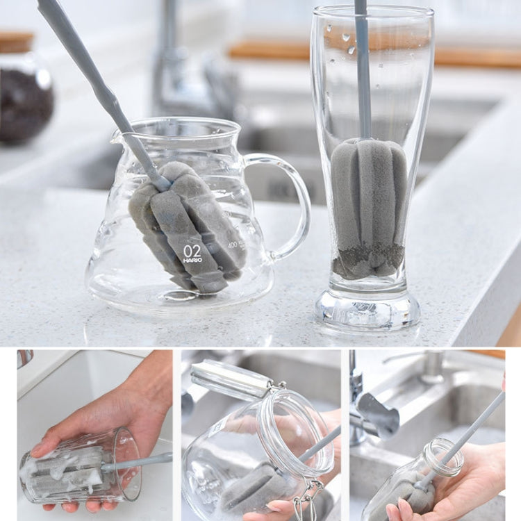 Cup Brush Insulation Cup Feeding Bottle Sponge Wiper Easy To Clean Kitchen Sponge Wiper, Long, Short