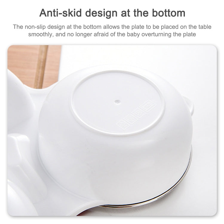 304 Stainless Steel Children Car Dinner Plate, Red, Blue, Blue (removable and washable)