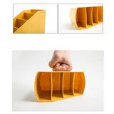 Home Office Plastic Storage Box Desktop Student Stationery Rack Cosmetic Box, Dark Flesh, Dark Blue, Yellow