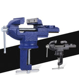 360-Degree Rotating Small Vise Table Flat Universal Table Clamp, Random Color Delivery, 50mm, 60mm, 65mm