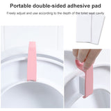 10 PCS Creative Anti-dirty Ring Toilet Lid Lift Toilet Accessories, White, Pink, Light Blue, Dark Blue
