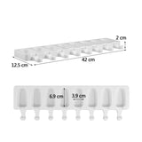 8 Even Silicone Ice Cream Mold Creative Handmade Ice Cube Mold, 8 Even Ice Cream Mold