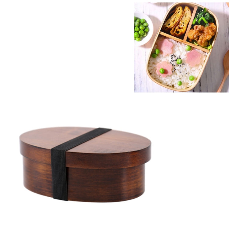 Wood Environmental Protection Tableware Portable Lunch Box Bento Box, Single Layer, Double Layer Single Layer Paint Color