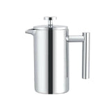 304 Stainless Steel French Pressure Coffee Pot Hand Made Tea Pot, 350ml, 800ml, 1000ml 350ml