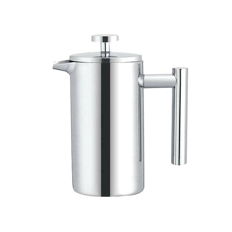 304 Stainless Steel French Pressure Coffee Pot Hand Made Tea Pot, 350ml, 800ml, 1000ml