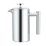 304 Stainless Steel French Pressure Coffee Pot Hand Made Tea Pot, 350ml, 800ml, 1000ml 800ml