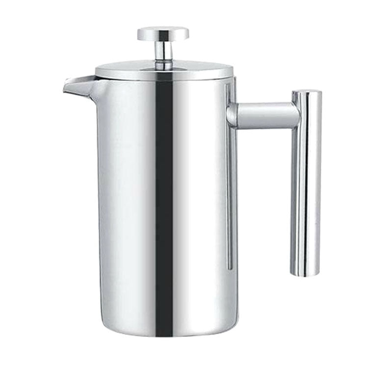 304 Stainless Steel French Pressure Coffee Pot Hand Made Tea Pot, 350ml, 800ml, 1000ml 800ml