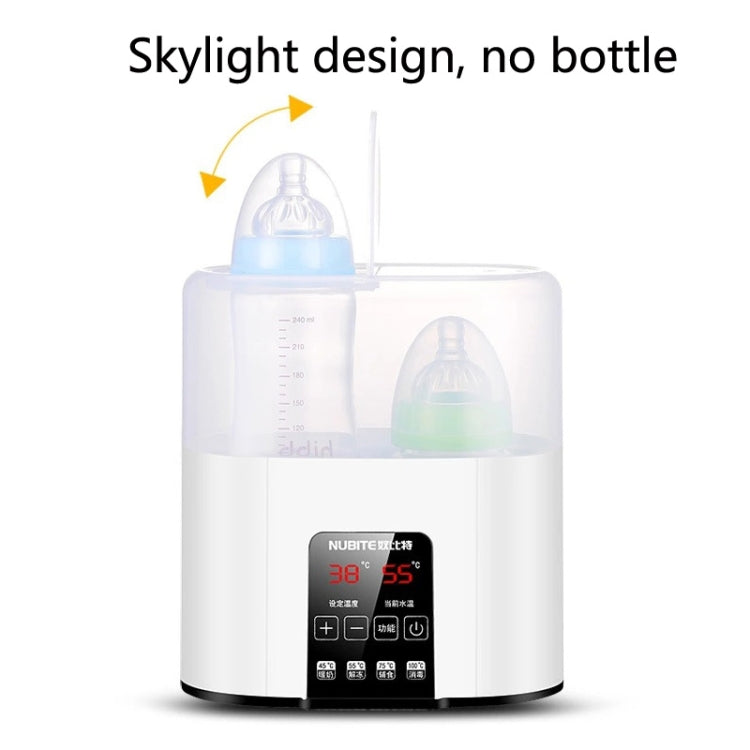 NUBITE N20 2 In 1 Double Bottle Warmer Sterilization Machine, Plug Specifications:, EU Plug, US Plug