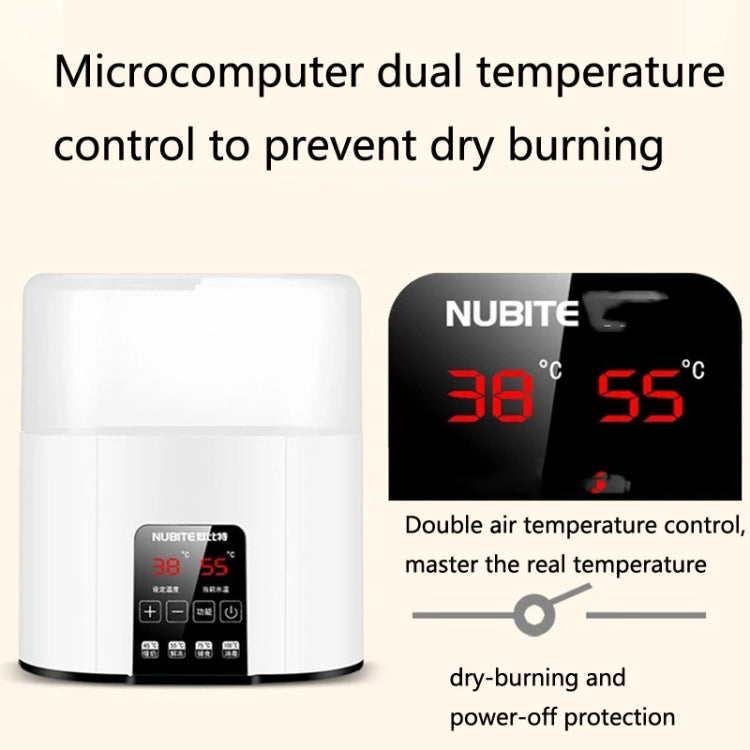 NUBITE N20 2 In 1 Double Bottle Warmer Sterilization Machine, Plug Specifications:, EU Plug, US Plug