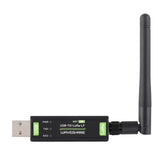 Waveshare 2pcs USB To LoRa Data Transfer Module Based On SX1262, LF Version Using TCXO Crystal Oscillator, HF Version Using TCXO Crystal Oscillator, LF Version Using XTAL Crystal Oscillator, HF Version Using XTAL Crystal Oscillator