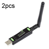 Waveshare 2pcs USB To LoRa Data Transfer Module Based On SX1262, LF Version Using TCXO Crystal Oscillator, HF Version Using TCXO Crystal Oscillator, LF Version Using XTAL Crystal Oscillator, HF Version Using XTAL Crystal Oscillator HF Version Using TCXO Crystal Oscillator