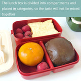 Cute Rabbit Double Layer Plastic Lunch Box Large Capacity Portable Lunch Box, Style:, Small Red, Small Yellow, Large Red, Large Green, Large Yellow