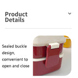 Cute Rabbit Double Layer Plastic Lunch Box Large Capacity Portable Lunch Box, Style:, Small Red, Small Yellow, Large Red, Large Green, Large Yellow