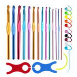 14 PCS/Set Color Alumina Single Head Crochet Handmade DIY Knitting Tool Material, Random Color Delivery, 14 PCS/Set, 28 PCS/Set, 36 PCS/Set, 26 PCS/Set, 35 PCS/Set, 59 PCS/Set, 34 PCS/Set, 27 PCS/Set, 30 PCS/Set, 33 PCS/Set, 119 PCS/Set 28 PCS Set