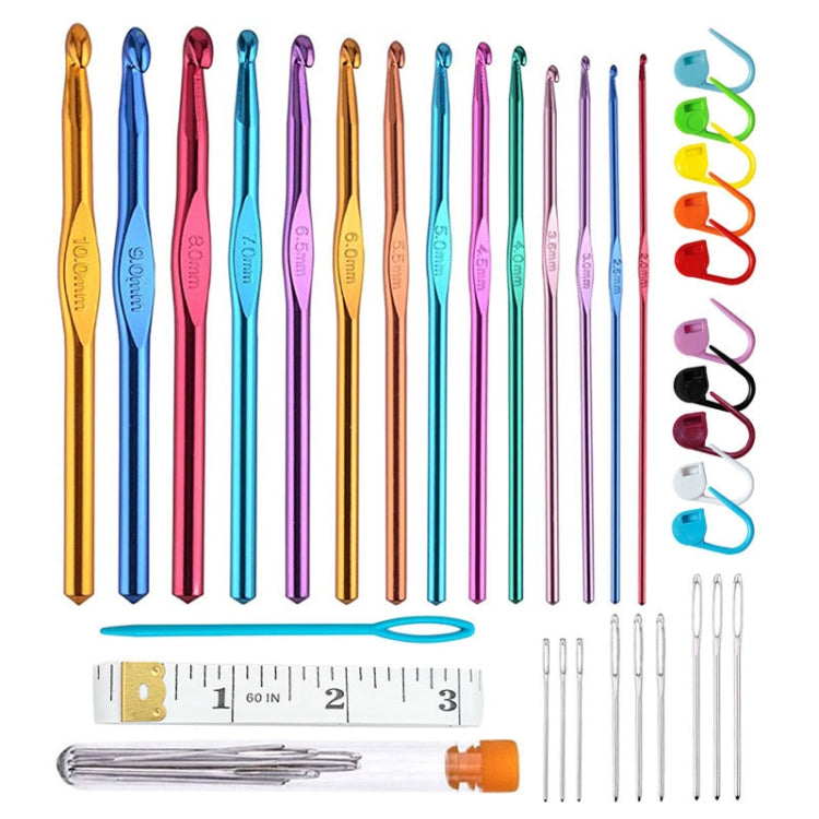 14 PCS/Set Color Alumina Single Head Crochet Handmade DIY Knitting Tool Material, Random Color Delivery, 14 PCS/Set, 28 PCS/Set, 36 PCS/Set, 26 PCS/Set, 35 PCS/Set, 59 PCS/Set, 34 PCS/Set, 27 PCS/Set, 30 PCS/Set, 33 PCS/Set, 119 PCS/Set 36 PCS Set