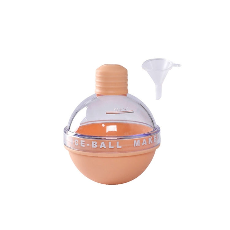 2PCS Home Whiskey Bulb Ice Ball Ice Cube Silicone Mold With Funnel, With Funnel+Sky Blue, With Funnel+Lavender Purple, With Funnel+Cherry Blossom Pink, With Funnel+Banana Yellow With Funnel+Cherry Blossom Pink Cherry Blossom Pink