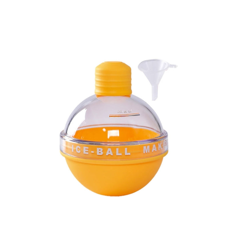 2PCS Home Whiskey Bulb Ice Ball Ice Cube Silicone Mold With Funnel, With Funnel+Sky Blue, With Funnel+Lavender Purple, With Funnel+Cherry Blossom Pink, With Funnel+Banana Yellow With Funnel+Banana Yellow Banana Yellow