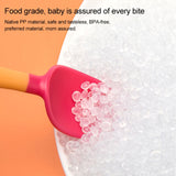 Baby Learning To Eat Bending Training Elbow Twisting Spoon Fork