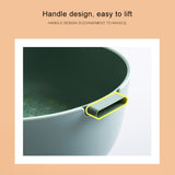 Kitchen Rice Pan Double-dish Vegetable Drain Basket Plastic Fruit Basket, U Shape Light Green, U Shape Dark Red, U Shape Light Gray, O Shape Light Green, O Shape Dark Red