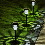 2 PCS Solar Striped Lawn Light LED Outdoor Waterproof Garden Park Landscape Light