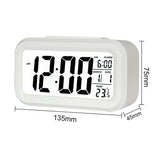 Temperature Type Lazy Snooze Alarm Mute Backlit Electronic Clock, Battery(White), Battery(Green), Battery(Black), Battery(Blue), Battery(Rose Red)