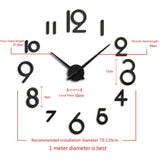 Creative DIY Acrylic Clock Home Digital Wall Clock