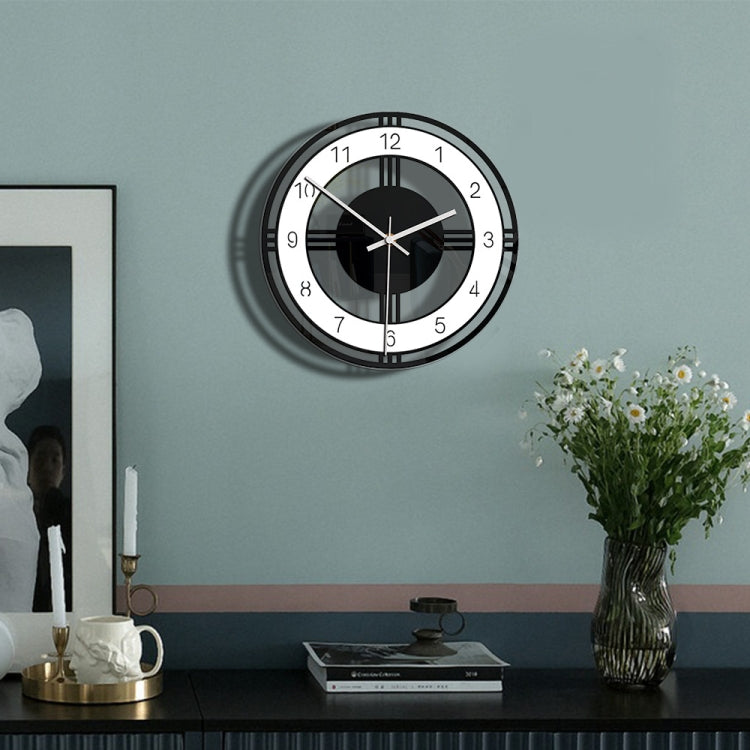 Home Decoration Round Creative Wall Clock Living Room Bedroom Transparent Acrylic Retro Clock, CC034