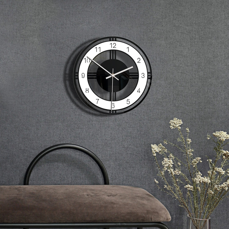 Home Decoration Round Creative Wall Clock Living Room Bedroom Transparent Acrylic Retro Clock, CC034