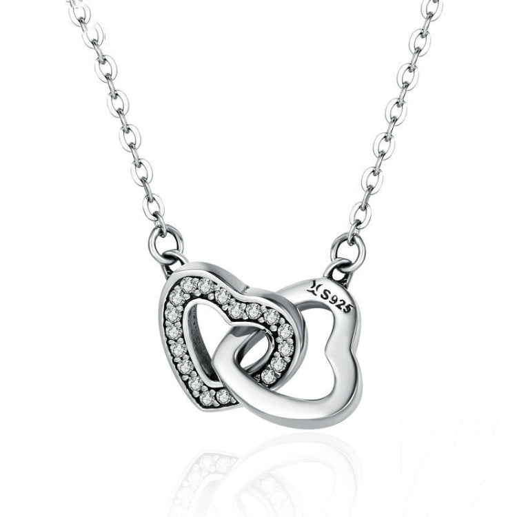 Love S925 Sterling Silver Lady Necklace, SCN181, SCN181 (Gold)