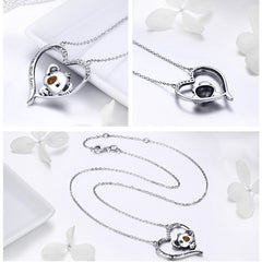 Cute Koala S925 Sterling Silver Lady Necklace, SCN256 - Zen Craft