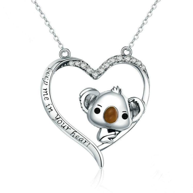 Cute Koala S925 Sterling Silver Lady Necklace, SCN256 - Zen Craft