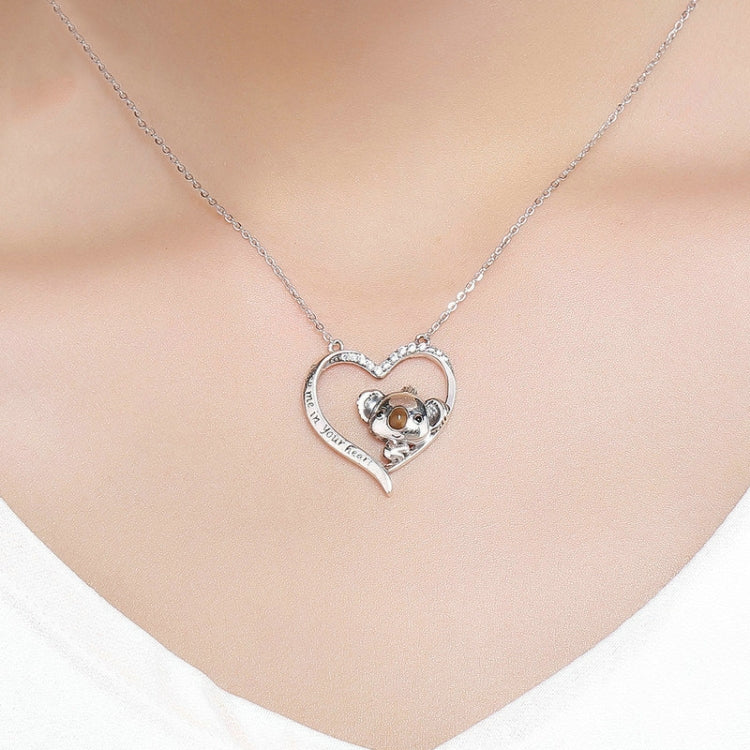 Cute Koala S925 Sterling Silver Lady Necklace, SCN256 - Zen Craft