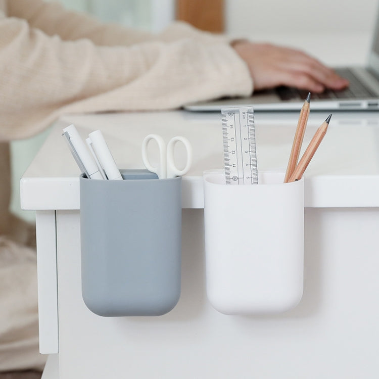 Sticky Pen Holder Desktop Can Hang Pen Case Office Stationery Storage And Sorting Box Random Colour, Pen Holder