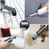 Creative Mini Handheld Portable Vacuum Cleaner USB Charging High Power Household Vacuum Cleaner, Space Gray, Pure White