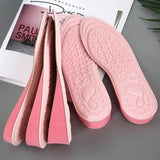 2 Pairs Massage Inner Heightening Insoles Men and Women EVA Breathable Sports Heightening Shoes Full Pad, 35-36, 37-38, 39-40 39-40 Pink 1.5cm