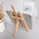 Wooden Desktop Mobile Phone Ipad Stand Flat Folding Mini Easel, Large, Small