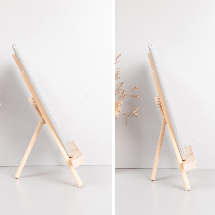 Wooden Desktop Mobile Phone Ipad Stand Flat Folding Mini Easel, Large, Small