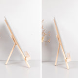 Wooden Desktop Mobile Phone Ipad Stand Flat Folding Mini Easel, Large, Small