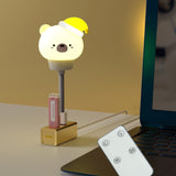 USB Night light LED Cute Bedroom Sleep Eye Protection Bedside Lamp, Regular Version, Remote Control Version Remote Control Version Bear