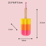 Creative Ice Cream Shape Kitchen Sponge Wipe Stick Ice Sponge Brush Kitchen Dishwashing Sponge Scouring Pad, Ice Cream Shape Sponge